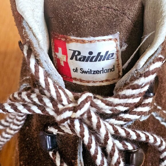 Raichle Switzerland Womens Hiking Boots Brown Suede Lace Up 6.5 - Picture 3 of 10
